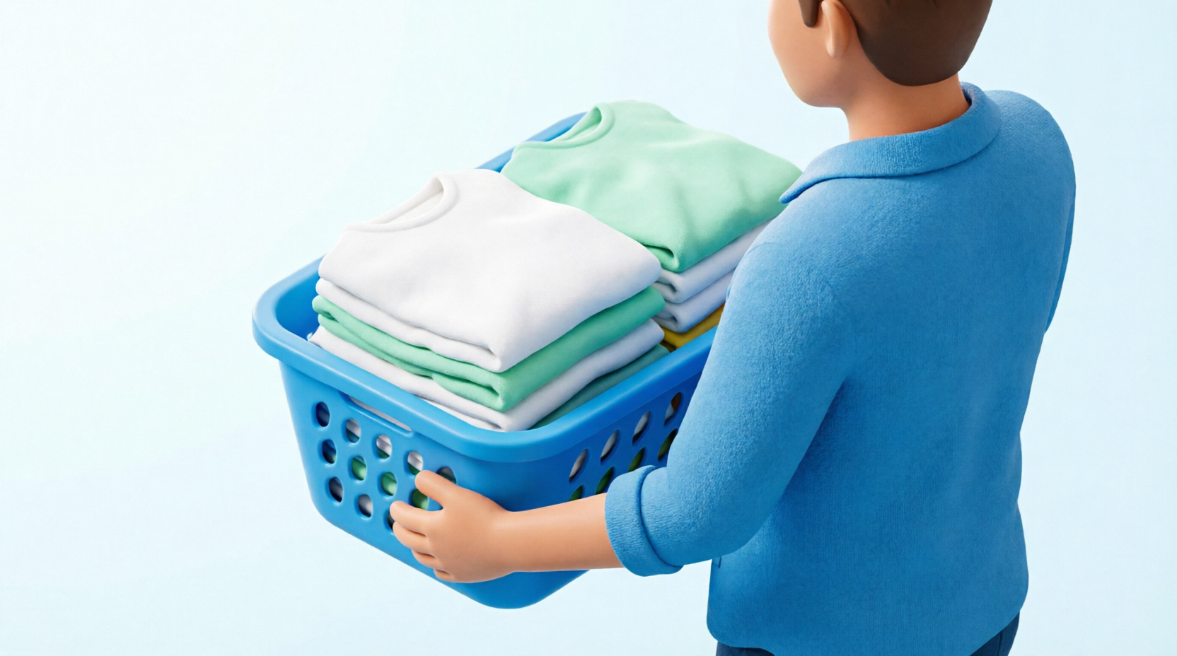 Bring your laundry illustration